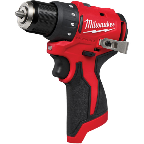 M12 Subcompact Brushless Drill/Driver, Lithium-Ion, 12 V, 3/8" Chuck, 350 in-lbs Torque TGS INDUSTRIEL