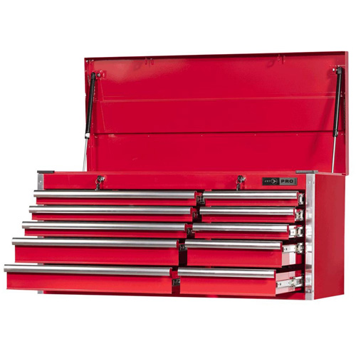 Coffre pour m&eacute;canicien de s&eacute;rie Pro PCM4210 , 40-3/10" la, 10 tiroirs, Rouge TGS INDUSTRIEL