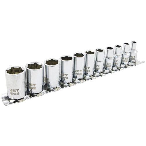 SS1411M-6 6-Point Metric Socket Set, 11 Pcs, 1/4" Drive Size TGS INDUSTRIEL