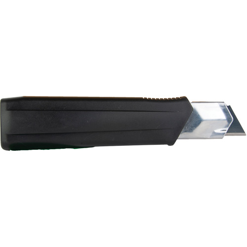 Couteau r&eacute;tractable de 25 mm, Acier inoxydable, Robuste, Prise en Caoutchouc TGS INDUSTRIEL
