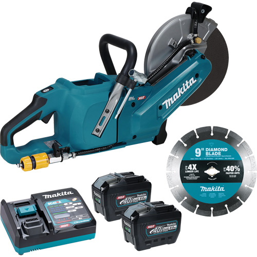 40Vmax XGT Brushless Power Cutter with 8.0Ah Batteries Kit, 9", 40 V TGS INDUSTRIEL