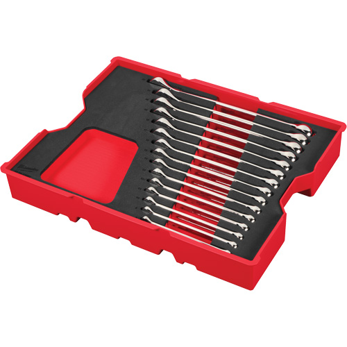 Jeu de cl&eacute;s avec plateau pour tiroirs PACKOUT, Combinaison, 15 morceaux, M&eacute;trique TGS INDUSTRIEL