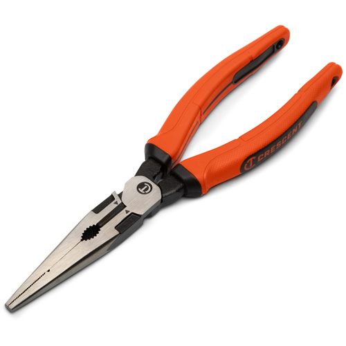Z2 Long Nose Plier with Dual Material Grip Rawhide Handle, 8" L TGS INDUSTRIEL