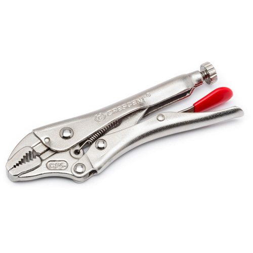 Locking Pliers with Wire Cutter, 7" Length, Curved Jaw TGS INDUSTRIEL