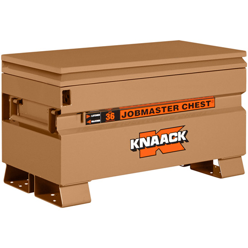 Coffre de chantier mod&egrave;le 36 avec cadenas, 36" x 19" x 21-1/2", Acier, Havane TGS INDUSTRIEL