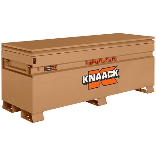 Model 2472 Jobsite Chest with Padlock, 72" x 24" x 28-1/4", Steel, Tan TGS INDUSTRIEL