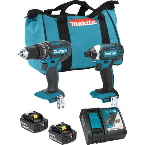 LXT Cordless Impact Driver & Hammer Drill/Driver Combo Kit, Lithium-Ion, 18 V TGS INDUSTRIEL