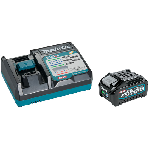 Trousse de d&eacute;marrage avec chargeur rapide et batterie 4,0Ah 40Vmax XGT, 40 V, Lithium-ion TGS INDUSTRIEL