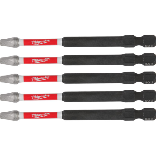 SHOCKWAVE Impact Recess Power Bits, Square, 2 Tip, 3-1/2" Length TGS INDUSTRIEL