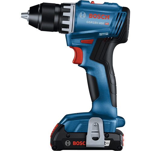 Trousse perceuse-visseuse compacte sans balais, Lithium-ion, 18 V, Mandrin 1/2", Couple 400 lb-po TGS INDUSTRIEL