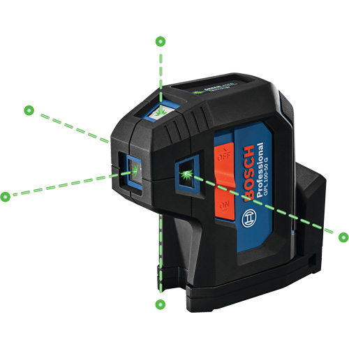 Laser dalignement autonivelant &agrave; faisceau vert &agrave; cinq points TGS INDUSTRIEL