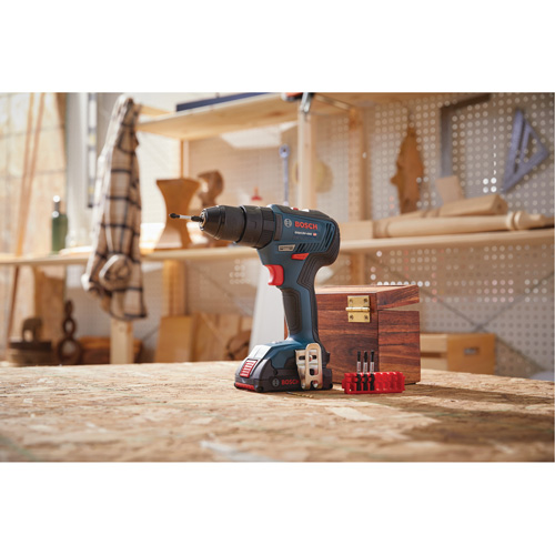 Trousse de perceuse-visseuse &agrave; percussion sans balais EC, 1/2", Mandrin 1/2", 18 V TGS INDUSTRIEL