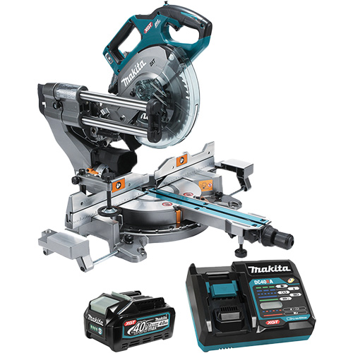 XGT Brushless Dual Compound Mitre Saw with AWS TGS INDUSTRIEL