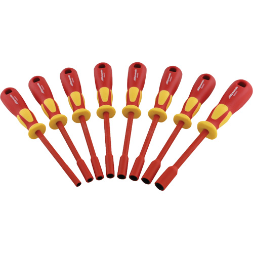 Metric Insulated Nut Driver Set, 1000 V, 8 Pcs TGS INDUSTRIEL