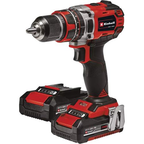 Ensemble perceuse &agrave; percussion professionnelle sans fil, Mandrin 1/2", 18 V TGS INDUSTRIEL