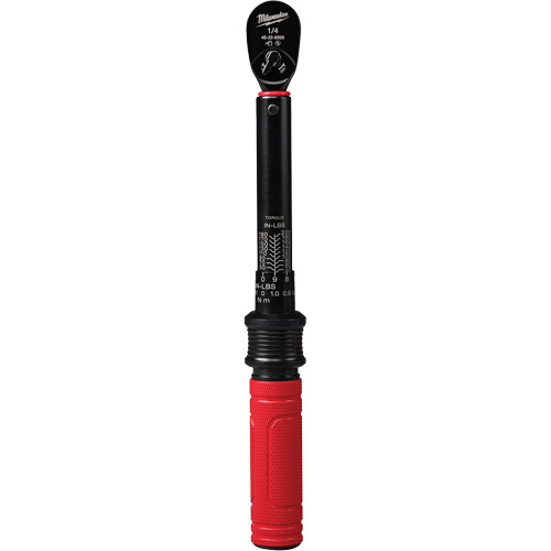 Torque Wrench, Click, 1/4" Square Drive, 4.5 - 22.6 N.m/40 - 200 in-lbs TGS INDUSTRIEL