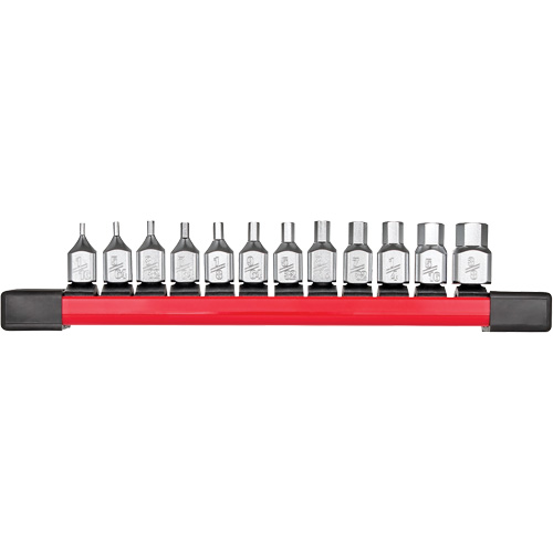 Long SAE Bit Socket Set, Hex, 1/4" Drive, 12 Pcs TGS INDUSTRIEL