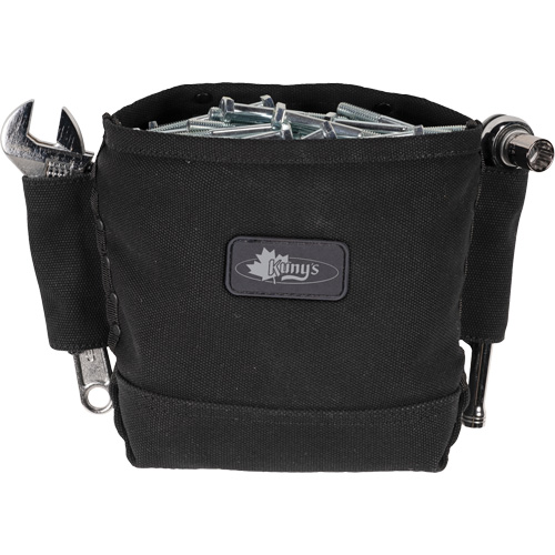 Sac Phantom pour &eacute;crous et boulons avec 2 manchons, Toile, 3 pochettes, Noir TGS INDUSTRIEL