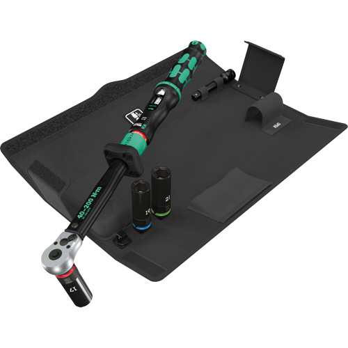 Ensemble cl&eacute; dynamom&eacute;trique Click-Torque Lock C 3 jeu 1 pour changement de roue, 6 Mcx, Prise de 1/2", Profond TGS INDUSTRIEL
