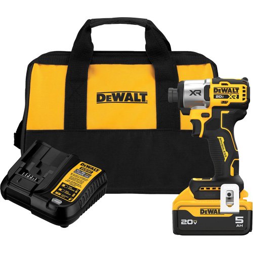 XR&reg; 3-Speed Brushless Cordless Impact Driver Kit, 20 V, 1/4" Socket TGS INDUSTRIEL