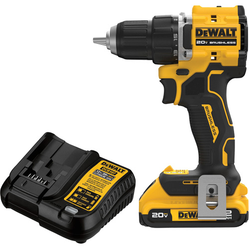 Ensemble visseuse-perceuse sans fil et sans balai ATOMIC COMPACT SERIES, Lithium-ion, 20 V, Mandrin 1/2" TGS INDUSTRIEL