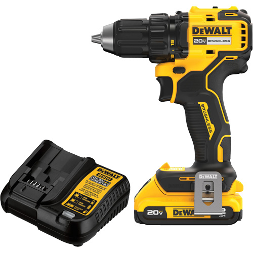 Ensemble de perceuse-visseuse sans fil et sans balai, Lithium-ion, 20 V, Mandrin 1/2" TGS INDUSTRIEL