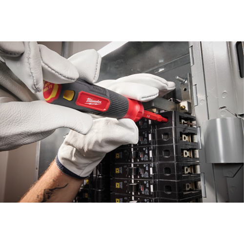 Tournevis &agrave; embouts interchangeables &agrave; tige articul&eacute;e isol&eacute; 1000 V, 2-en-1, 8-4/5" lo, Prise Coussin&eacute;e TGS INDUSTRIEL