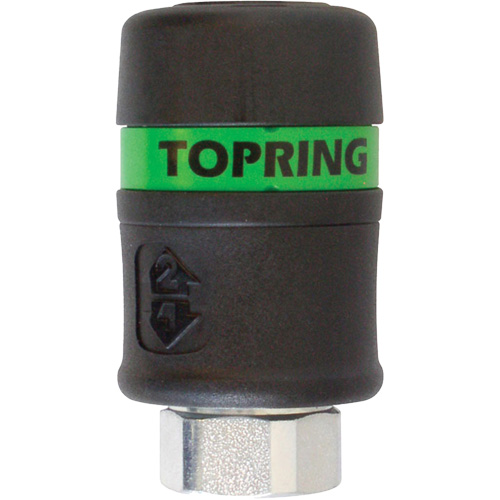 Raccord rapide TOPQUIK Ultraflo 7,8 mm, Composite en polyester, 3/8", NPT femelle, 174 PSI TGS INDUSTRIEL