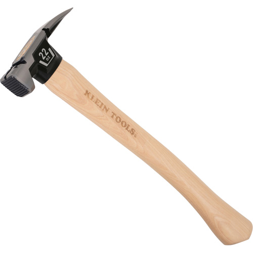 Milled Face Straight Claw Hammer, 22 oz., Wood Handle, 16-1/10" L TGS INDUSTRIEL