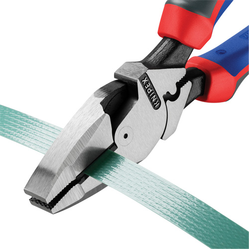 High Leverage Lineman's Pliers New England with Fish Tape Puller, Crimper & KNIPEXTEND Handle TGS INDUSTRIEL
