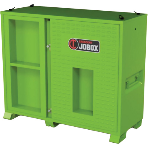 Armoire ventil&eacute;e pour le rangement d'&eacute;PI sur place, Acier, Vert lime haute visibilit&eacute; TGS INDUSTRIEL
