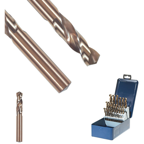 SST+ Wire Gauge Sized Drill Bit, 1/16", High Speed Steel, 3/8" Flute, 135° Point TGS INDUSTRIEL