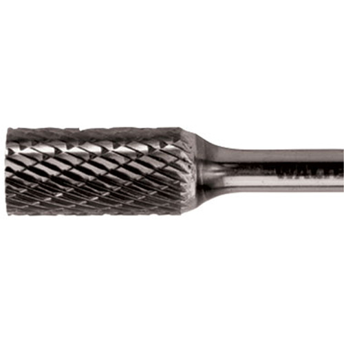 Fraise cylindrique en carbure &agrave; double coupe, 3/8" dia., 1/4" Tige, 3/4" Prof. de la coupe TGS INDUSTRIEL