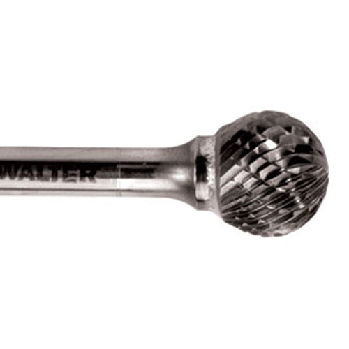 Double Cut Ball Nose Burr, SD-5, 1/2" Dia., 1/4" Shank, 7/16" Depth of Cut TGS INDUSTRIEL