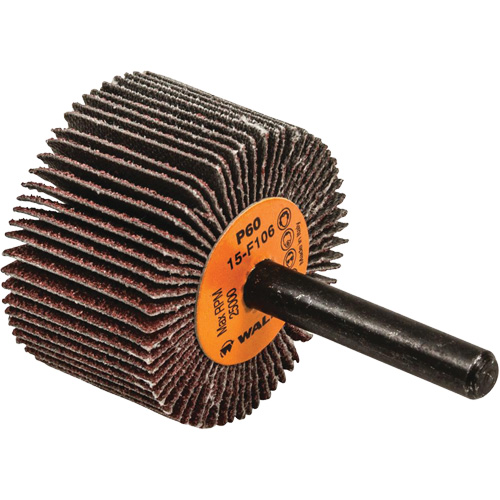 Flap Wheels-Coolcut Flap Wheels, Aluminum Oxide, 60 Grit, 1-1/2" x 1" x 1/4" TGS INDUSTRIEL