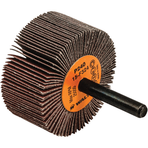 Flap Wheels-Coolcut Flap Wheels, Aluminum Oxide, 240 Grit, 2" x 1" x 1/4" TGS INDUSTRIEL