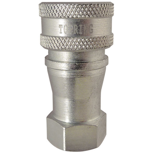 Hydraulic Quick Coupler - Steel Manual Coupler, Brass/Stainless Steel TGS INDUSTRIEL