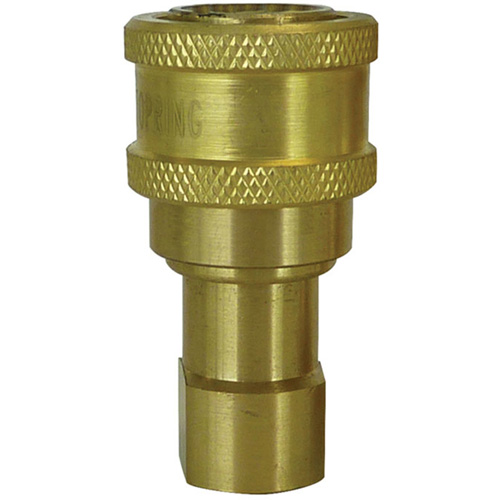 Hydraulic Quick Coupler - Brass Manual Coupler, Brass/Stainless Steel TGS INDUSTRIEL