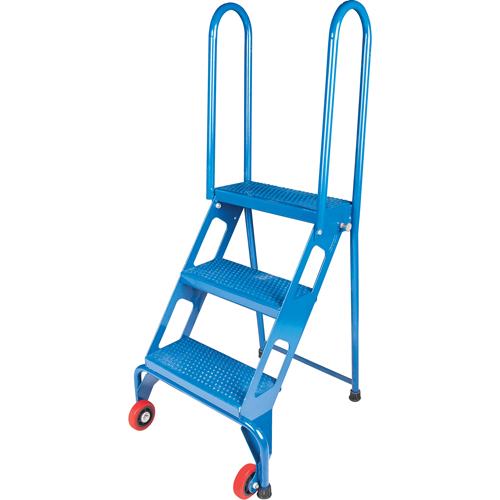 Portable Folding Ladder, 3 Steps, Perforated, 30" High TGS INDUSTRIEL