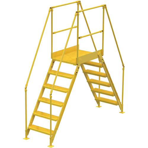 Crossover Ladder, 104" Overall Span, 60" H x 36" D, 24" Step Width TGS INDUSTRIEL