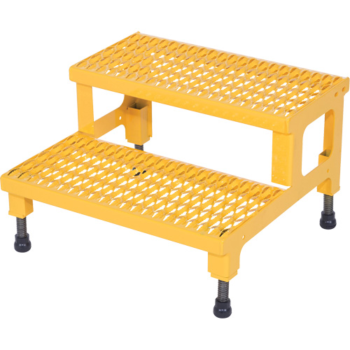 Plate-forme ajustable Step-Mate, 2 marche(s), 23-13/16" la x 22-7/8" lo x 15-1/4" h, Capacit&eacute; 500 lb TGS INDUSTRIEL