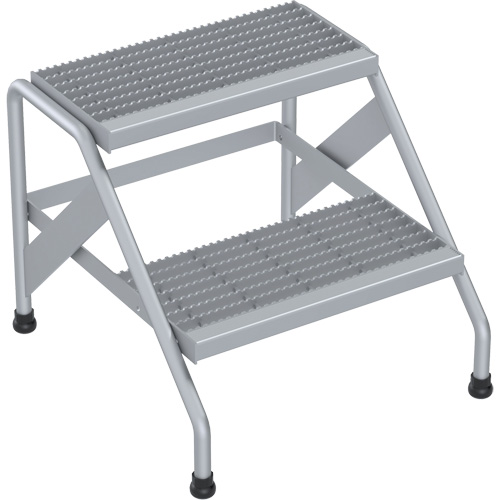 Escabeau en aluminium, 2 marche(s), 22-13/16" la x 24-9/16" lo x 20" h, Capacit&eacute; 500 lb TGS INDUSTRIEL