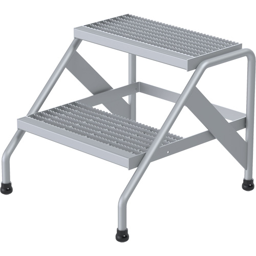 Escabeau en aluminium, 2 marche(s), 22-13/16" la x 24-9/16" lo x 20" h, Capacit&eacute; 500 lb TGS INDUSTRIEL