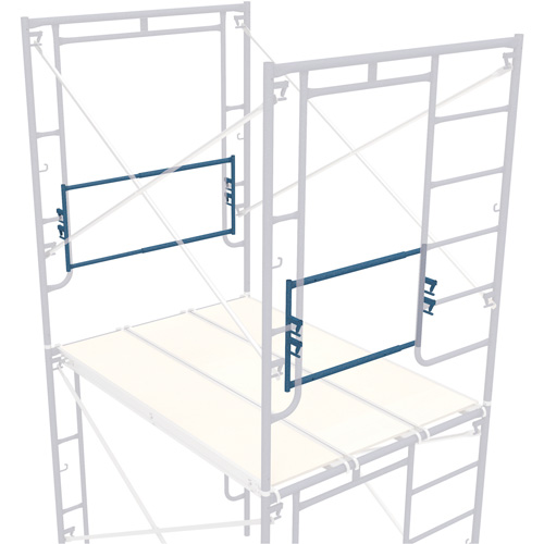 Adjustable End-Stop Scaffolding Guardrail, Guard Rail, 21" H TGS INDUSTRIEL