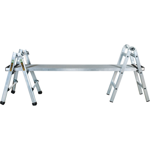 Telescoping Multi-Position Ladder, 2.916' - 9.75', Aluminum, 300 lbs., CSA Grade 1A TGS INDUSTRIEL