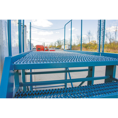 Snow Ladder, Steel, 10 Steps, 99" H, 85-1/2" D, 48" Step, Serrated TGS INDUSTRIEL