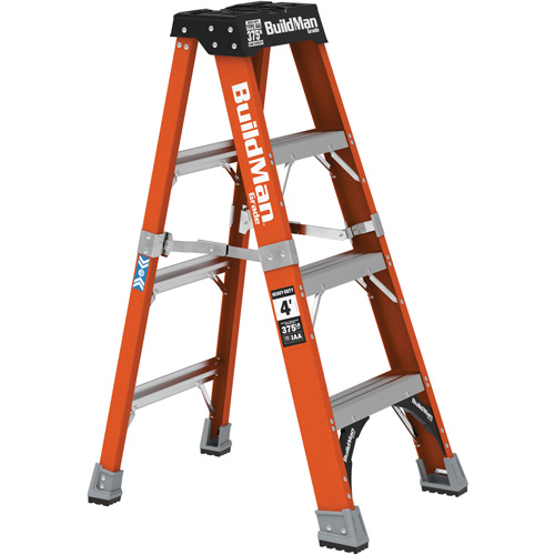 Step Ladder, 4', Fibreglass, 375 lbs. Capacity, Type 1AA TGS INDUSTRIEL