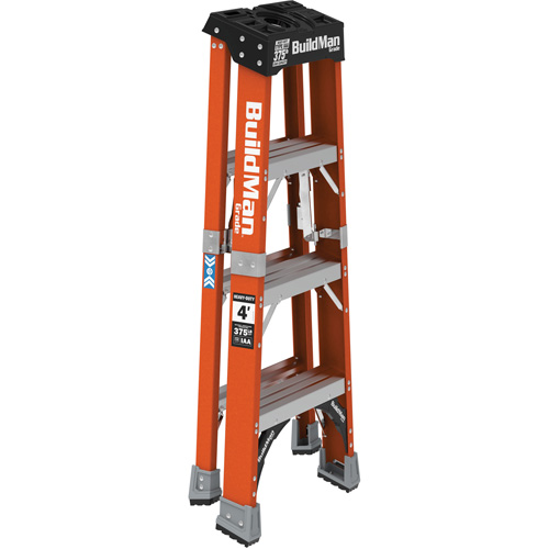 Step Ladder, 4', Fibreglass, 375 lbs. Capacity, Type 1AA TGS INDUSTRIEL