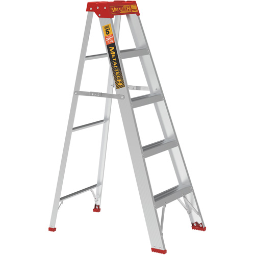 Step Ladder, 5', Aluminum, 200 lbs. Capacity, Type 3 TGS INDUSTRIEL
