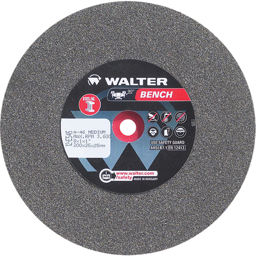 Bench Grinding Wheels, 8" x 1", 1" Arbor, 1 TGS INDUSTRIEL
